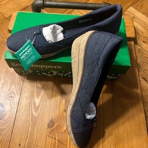 Size 9.5 Denim Wedges w/memory foam